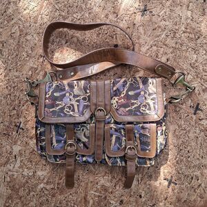 Sydney Love Crossbody Brown Manmade Materials Equestrian Horses Brass Hardware